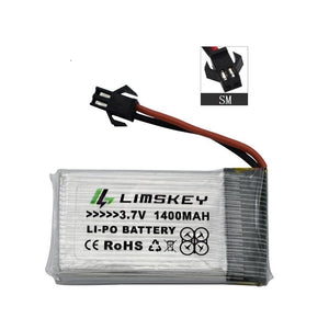 1400mAh 3.7v lipo Battery for SYMA X5 X5S X5C X5SC X5SH X5SW M18 H5P HQ898B HQ859B H11D H11C T64 T04 T05 F28 F29 T56 T57 Charger