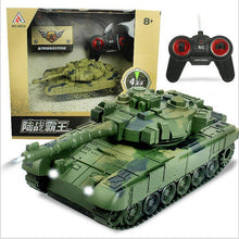 New 1:18 RC Tank Crawler IR Remote Control Toys Simulation Infrared RC Battle Tank Toy RC Car with music and led gifts for kids