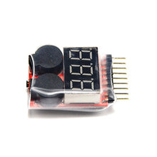 2019 new RC Lipo Battery Low Voltage Alarm 1S-8S Buzzer Indicator Tester LED Voltage Meters