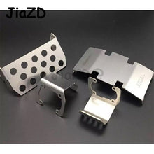 Stainless Steel Chassis Armor Protection Skid Plate for 1/10 RC Crawler Accessories TRX4 SCX10 II 90046/47 90059/60 F120BP ZXZ