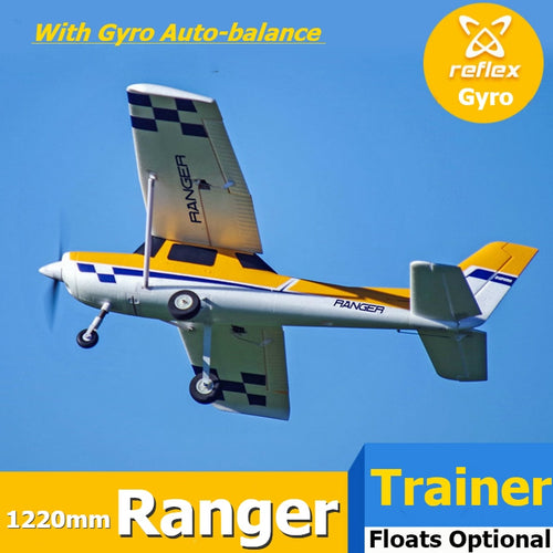 FMS RC Airplane Plane 1220mm Ranger Trainer 3S 4CH with Reflex Gyro Flight Controller Auto-balance Model Hobby Aircraft Avion
