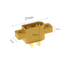 10pcs AMASS Connector Plug XT60E-M Mountable XT60 Male Plug Connector with Screw For RC Parts