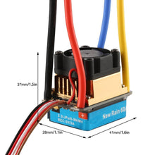 Rc 2-3 Lipo/6-9NiMH 60A Dual Mode Brush Speed Controller ESC Regulator With Cooling Fan For 1/10 RC Car