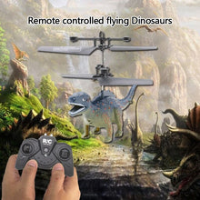 Mini RC Drone Dinosaur Helicopter Toys Simulation Dinosaurs RC Animal Robot With Flashing LED Light Hand Flying Toys Kids
