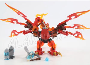 172pcs Flinxs Ultimate Phoenix Fire Elements Figure 10351 Toys For Children assembling Building Blocks Sets Compatible with Lego