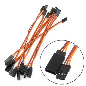 10Pcs 150mm Servo Extension Lead Wire Cable For RC Futaba JR 15cm Male to Female