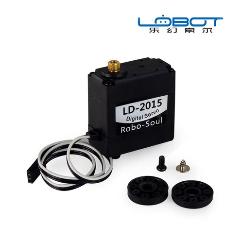 LD2015 Digital Metal Servo Double-shaft 180 Degrees/ 15kg Torque for Robbot Mechanical Arm Manipulator Arm