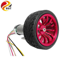 DOIT One Set Accessory for Robot Car Chassis with 25mm Motor+30mm Length Copper Coupling+65mm Width Wheel+Motor Bracket+Screw