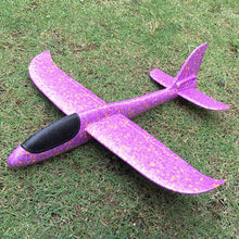48cm EPP Foam Airplane Hand Launch Throwing Glider LED Light Aircraft Plane Model Outdoor Education Toys Gift for Children Adult