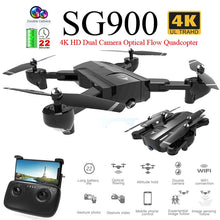 SG900 Foldable Profissional Drone with Dual Camera 720P 4K Selfie WiFi FPV Wide Angle Optical Flow RC Quadcopter Helicopter Toys