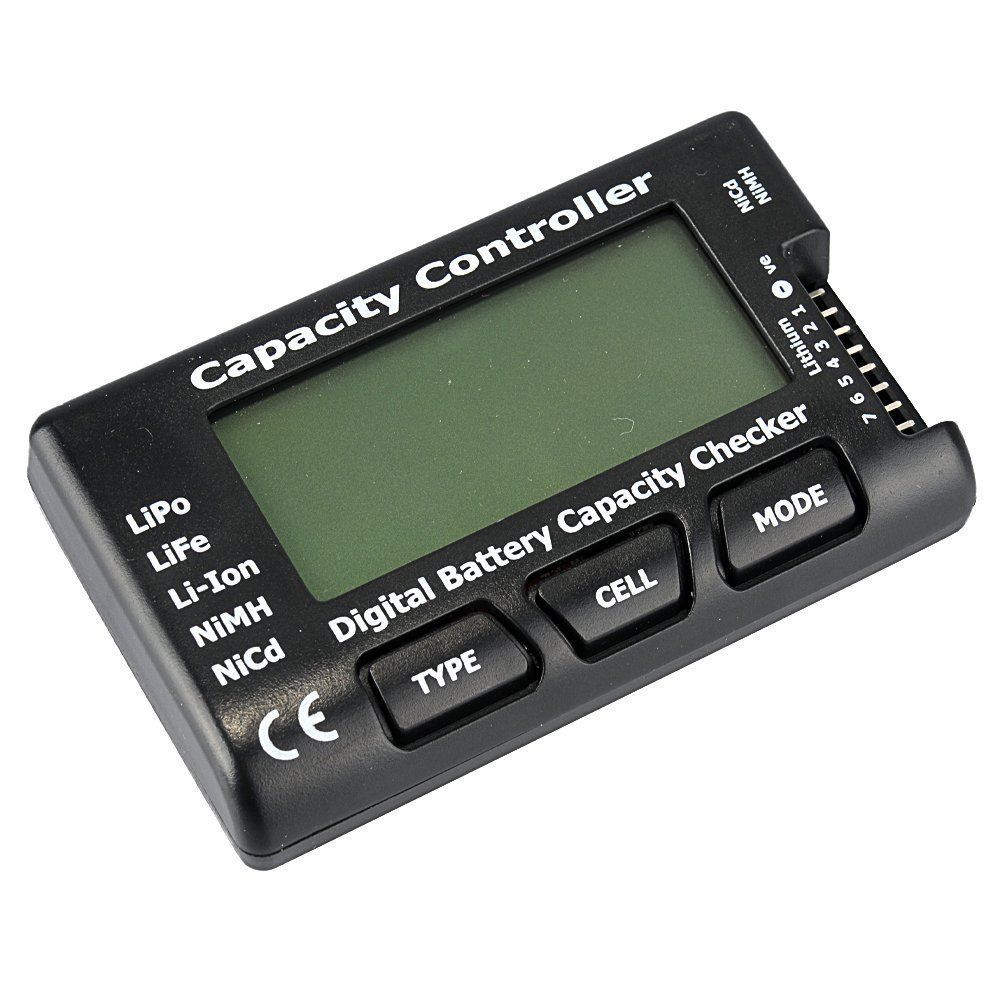 1-7S Digital Power Display LCD Checker Tester Battery Capacity Controller LiPo LiFe Li-ion NiMH Nicd for RC Drone Car