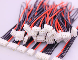 10Pcs/lot 2s 3s 4s 5s 6s LiPo Battery Balance Charger Plug Line/Wire/Connector 22AWG 100mm JST-XH Balancer cable
