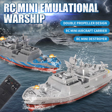 RC Boat Warship 2.4GHZ Toys Remote Control Mini Electric Carrier Children Outdoors Water Speedboat Remote Control Toys