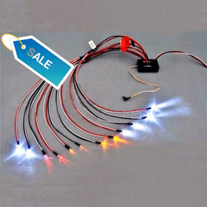 1:10 RC Model Car truck LED Light Kit 12 LED Flashing Head Light Lamp System RC 1:10 Model Car Accessories