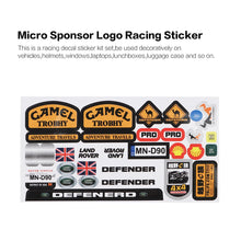 Micro Sponsor Logo Racing Sticker Sheet Universal For WPL & MN RC Car Crawler Sticker Parts RC Car Model Toy Parts Durability