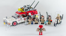 586pcs Ghostbusters Ecto-1 & 2 Movie Police cars 16032 Model Building Blocks Assemble Bricks Children Sets Compatible With Lego