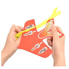 child Puzzle Emitting catapult aircraft DIY Flying Toys