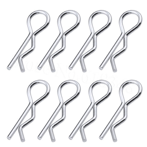 50pcs Large RC Body 1/8 Clips Pins Metal For Truck Buggy 1:8 Shell Spare Parts Fit 1/5 Baja