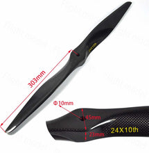 1pc Acro Super Strong Carbon Fiber Propeller For RC Fixed Wing Gas Airplane 19x8 19x10 20x8 22x10 23x8 23x10 24x8 24x10th