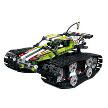 MoFun-13023 410pcs DIY Electric RC Car 2.4G 4CH USB Charging Building Block Simulated Tracked High Speed Cars Toys For Children