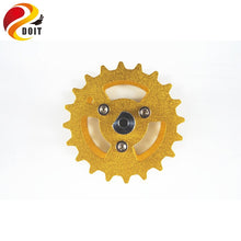 DOIT 2pcs Metal Driving Wheel for Robot Tank Car Chassis, Action Wheel by Caterpillar Remote Control Toys Drive DIY