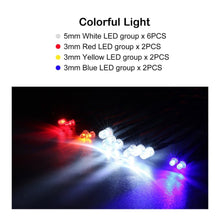 12 Ultra LED Flashing Bright Light Strobe Lamps Kit System for 1/10 1/8 RC Drift HSP TAMIYA CC01 4WD Axial SCX10 RC Car Truck