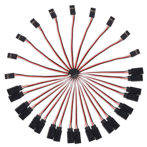 10pcs 300mm 500mm FPV Servo Y Extension Cable 30cm Cord Y Lead 50cm Wire for JR Futaba Aileron Double Power Connection RC Drone