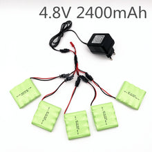 4.8V 2400mAh Ni-MH Battery With 5 in 1 Charger For Remote Control Toys Lighting Electric Tool AA Group RC TOYS Battery Group