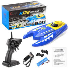 H128 Rc Boat 1/47 2.4GHz Remote Control Speed mini Boat Dual Motors 15km/h 20minutes Fligt Time RC Ship Speedboat Electric Toys