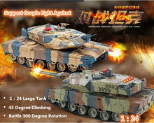 Newest 2pcs VS HUMAN RC Battle Tank 558 29CM Simulation Infrared germany tiger RC main Battle Tank Boy Children Toys Panzer Toy
