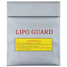 Fireproof RC LiPo Li-Po Battery Fireproof Safety Guard Safe Bag Charging Sack Battery Safety Protective Bag Safe Guard Silver