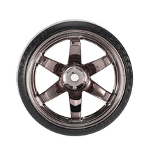 4Pcs RC Hard Pattern Drift Tires Tyre Wheel for Traxxas HSP Tamiya HPI 1:10 RC On-road Vehicle Drifting Car Hard Tyre Set