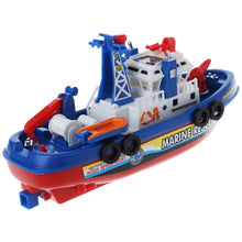 Electric Boat Children Marine Rescue Toys Navigation Warship Toy Birthday Gift