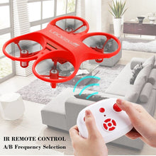 Mini RC Quadcopter Infrared Controlled Drone 2.4GHz Aircraft with LED Light Birthday Gift for Children Toys Mini Drones