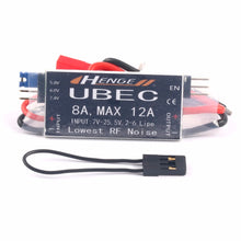 HENGE 8A UBEC Output 5V/6V/7.4V 6A/8A Max 12A Inport 7V-25.5V 2-6S Lipo/6-16 cell Ni-Mh Input Switch Mode BEC for RC Helicopter