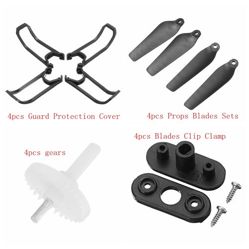 Original Eachine E58 Spare Parts 4pcs Protection Covers 4pcs Blades Clip Clamps 4pcs Gear Bearings 4pcs Propellers