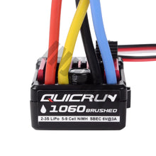 RC Model Car QUICRUN 1060 60A Waterproof Brushed ESC Speed Controller with 6V/3A BEC for 1:10 RC Car Parts