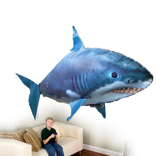 Remote Control Shark Toys Air Swimming Fish Infrared RC Flying Air Balloons Clown Fish Kid Toys Gifts Party Decoration Drop ship