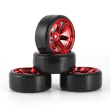 4Pcs RC Drifting Car Tire Set Hard Plastic Hard Tyre Set for Traxxas HSP Tamiya HPI On-road Vehicle Drifting RC Car Toys Parts