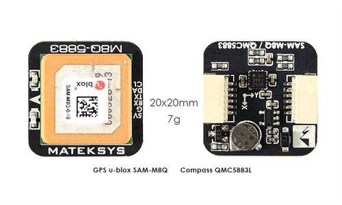 Matek Systems M8Q-5883 Ublox SAM-M8Q GPS & QMC5883L Compass Module for RC Multirotor FPV Racing Drone Long Range