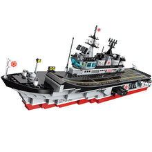 Enlighten Building Block Military Battle Sea Force Serpent Escort Carrier 3 Figures 642pcs Educational Bricks Toy Boy Gift