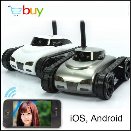 Mini Wifi Robot Camera RC Tank APP Real-time Controlled by IOS Android Smart Device for Children Kis Remote Control Toys Gifts