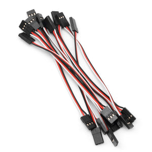 10pcs 50mm-300mm Male To Male Quadcopter Extension Servo Lead Futaba JR Wire Cable RC