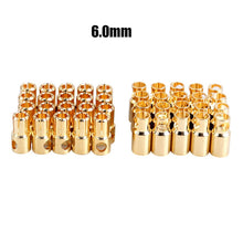 10pcs 2.0mm 3.5mm 4.0mm 5.0mm 5.5mm 6.0mm 6.5mm 8.0mm Banana Gold Bullet Connector Plug For Battery Connector Motor ESC RC Parts