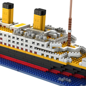 1860Pcs Titanic Shape Micro Diamond Particle Assembly Building Block Kit Educational Bricks Boys Girls Kids Children Toys Model