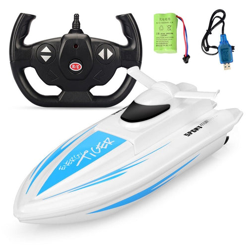 Radio Controlled Electric RC Boat Toy Speedboat High Speed Mini Speedboat Remote Control Toy RC Ship Model Kids Toys 20KM/H 4CH