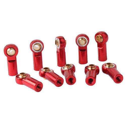 10 Pcs Aluminum M3 Metal Ball Head Holder For SCX10 Link Rod End Ball Joint for 1/10 RC Car Truck Buggy Crawler