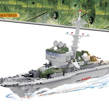 228pcs/set Cruiser Building Block Brick Army Military Ship Model Battle War Ship Navy Vessel Boat Desktop toy Children's gift