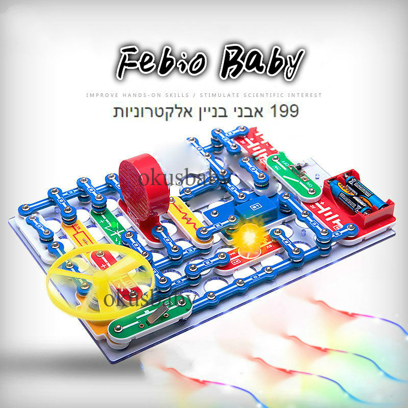 Newest 199 Kinds Compound Mode Switch Circuits Electronics Block Kit Electric Educational Assembling Toys for Kids