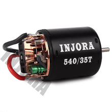 INJORA RC Car 540 Brushed Motor 35T 45T 55T for 1:10 RC Crawler Axial SCX10 90046 Traxxas TRX4 RCW4D D90 MST Tamiya CC01